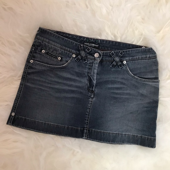 Dolce & Gabbana denim mini skirt